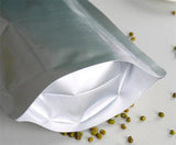 50pcs Round Corner Aluminum Foil Zip Lock Bag Snack Coffee Pouches