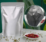50pcs Round Corner Aluminum Foil Zip Lock Bag Snack Coffee Pouches
