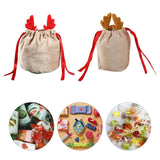 10pcs Velvet Christmas Candy Bag Goodies Halloween Gift Packaging