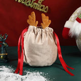 10pcs Velvet Christmas Candy Bag Goodies Halloween Gift Packaging