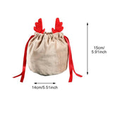 10pcs Velvet Christmas Candy Bag Goodies Halloween Gift Packaging