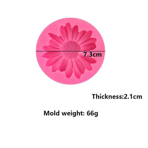 Daisy Sunflower Candle Silicone Mold DIY Candle Jar Making Plaster Epoxy Resin
