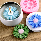 Daisy Sunflower Candle Silicone Mold DIY Candle Jar Making Plaster Epoxy Resin