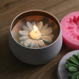 Daisy Sunflower Candle Silicone Mold DIY Candle Jar Making Plaster Epoxy Resin