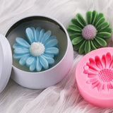 Daisy Sunflower Candle Silicone Mold DIY Candle Jar Making Plaster Epoxy Resin