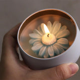 Daisy Sunflower Candle Silicone Mold DIY Candle Jar Making Plaster Epoxy Resin