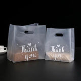50Pcs Thank You Plastic Gift Bags Christmas Wedding Candy Wrapping Bags