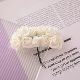 144Pcs Foam Multicolor Little Roses Wedding Home Decor Scrapbooking Craft