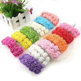 144Pcs Foam Multicolor Little Roses Wedding Home Decor Scrapbooking Craft