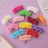 144Pcs Foam Multicolor Little Roses Wedding Home Decor Scrapbooking Craft