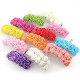 144Pcs Foam Multicolor Little Roses Wedding Home Decor Scrapbooking Craft