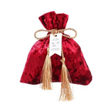 8pcs Velvet Candy Pouches Gift Bags Velvet Cloth Drawstring Tassel Bags