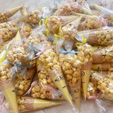 50Pcs Transparent OPP Plastic Bags Party Popcorn Candy Packaging Cone Storage