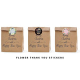 500 Thank You Packaging Stickers for Candy Bags