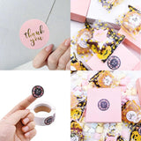 500 Thank You Packaging Stickers for Candy Bags