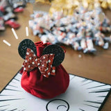 5 Velvet Cloth Drawstring Bags Party Favor Gift Bags