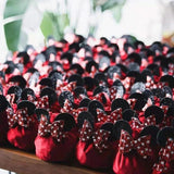 5 Velvet Cloth Drawstring Bags Party Favor Gift Bags