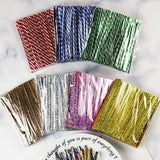 500Pcs Laser Wire Metallic Twist Ties DIY Lollipop Food Dessert Candy Sealing