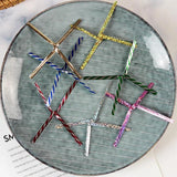 500Pcs Laser Wire Metallic Twist Ties DIY Lollipop Food Dessert Candy Sealing