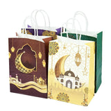 4Pcs EID Mubarak Paper Handle Bag Islamic Muslim Eid Al-fitr Party Favors Decor