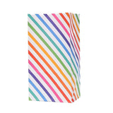 10 Pcs Rainbow Dot Stripe Paper Bags Wedding Party Favor DIY Candy Birthday