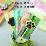 50Pcs Cartoon Lollipop Packaging Flower Fruit Printed Plastic Bag