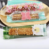 50Pcs Cartoon Lollipop Packaging Flower Fruit Printed Plastic Bag