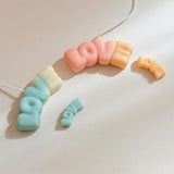 3D LOVE Letters Silicone Mold for Candle Making DIY Soap Mold Wedding Decor