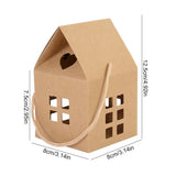 5pcs EID Mubarak Gift Boxes House Shape Chocolate Candy Cookie Packaging Box