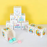 8pcs Eid Mubarak Gift Boxes Candy Cake Packaging Box