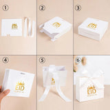 5Pcs Eid Mubarak Cookie Candy Box Party Supplies