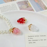 Resin Pearl Eardrop Pendant DIY Necklace Earring Charms