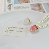Resin Pearl Eardrop Pendant DIY Necklace Earring Charms