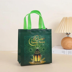 4pcs Eid Mubarak Nonwoven Gift Bags Ramadan Kareem Cookie Candy Packaging
