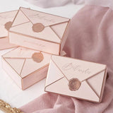 10Pcs Envelope Shape Wedding Box Chocolate Cookie Cracker Box