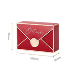 10Pcs Envelope Shape Wedding Box Chocolate Cookie Cracker Box