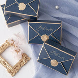 10Pcs Envelope Shape Wedding Box Chocolate Cookie Cracker Box