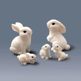 Simulation Rabbits Easter Decoration Small Bunny Fairy Garden Figurines