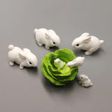 Simulation Rabbits Easter Decoration Small Bunny Fairy Garden Figurines