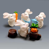 Simulation Rabbits Easter Decoration Small Bunny Fairy Garden Figurines