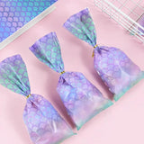 Little Mermaid Party Gift Bags Mermaid Tail Favors Candy Packing Bag