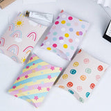 10Pcs Rainbow Star Pillow Candy Box Baking Cookies Gift Packing Boxes