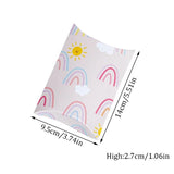10Pcs Rainbow Star Pillow Candy Box Baking Cookies Gift Packing Boxes