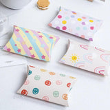 10Pcs Rainbow Star Pillow Candy Box Baking Cookies Gift Packing Boxes