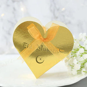 10pcs Eid Mubarak Candy Boxes Ramadan Gift Packaging