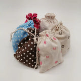 10pcs Jute Bag Sack Cotton Drawstring Gift Bags Wedding Party Pouches