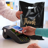 10Pcs Plastic Thank You Gift Bag Wedding Birthday Party Christmas Gift Packaging