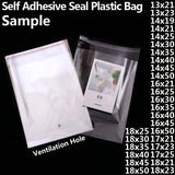 Clear Self-adhesive OPP Poly Plastic Bags Resealable Cello Bag