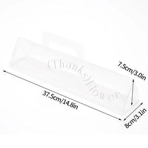 Transparent Flower Box Portable Triangle Flower Pack