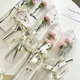 Transparent Flower Box Portable Triangle Flower Pack
